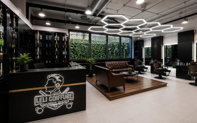 Intérieur du salon Leli Coiffure à Vernier